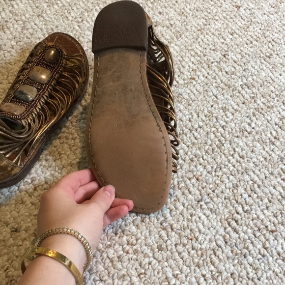 San Edelman gold sandals - Picture 5 of 5